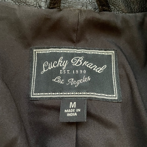 Lucky Brand Real Leather Jacket - Picture 1 of 3